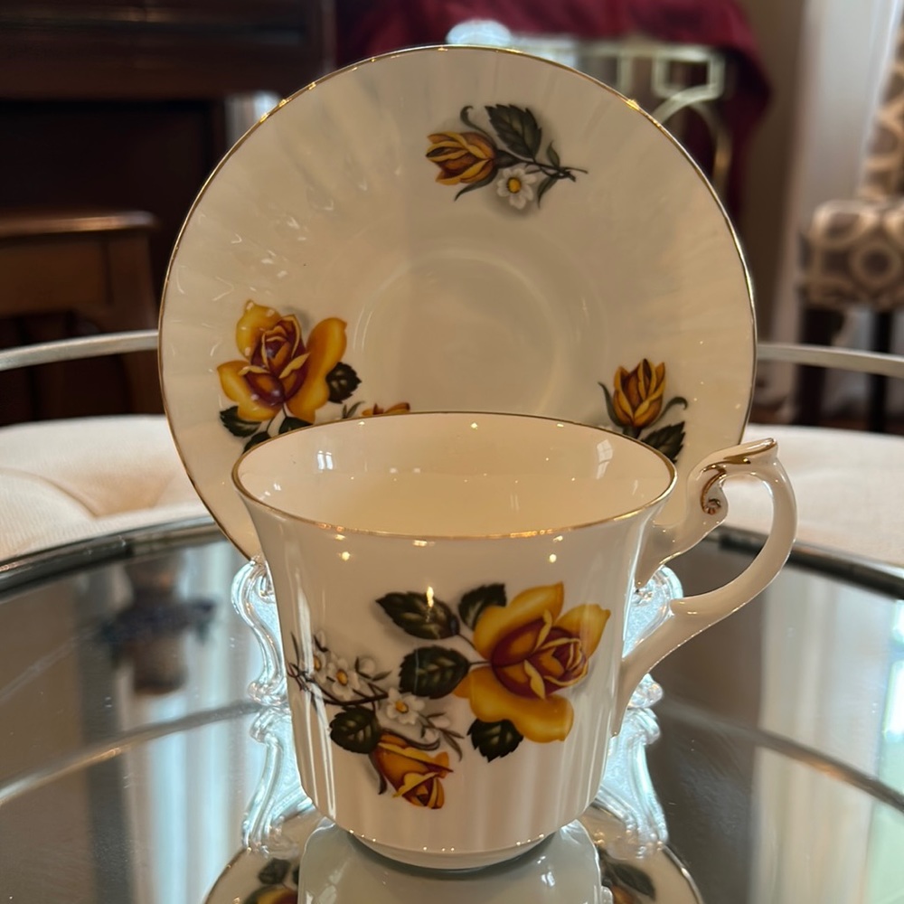 Newhall Fine Bone China Teacup and Saucer
